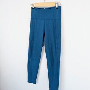 Girlfriend Collective High Rise Leggings Teal Blue